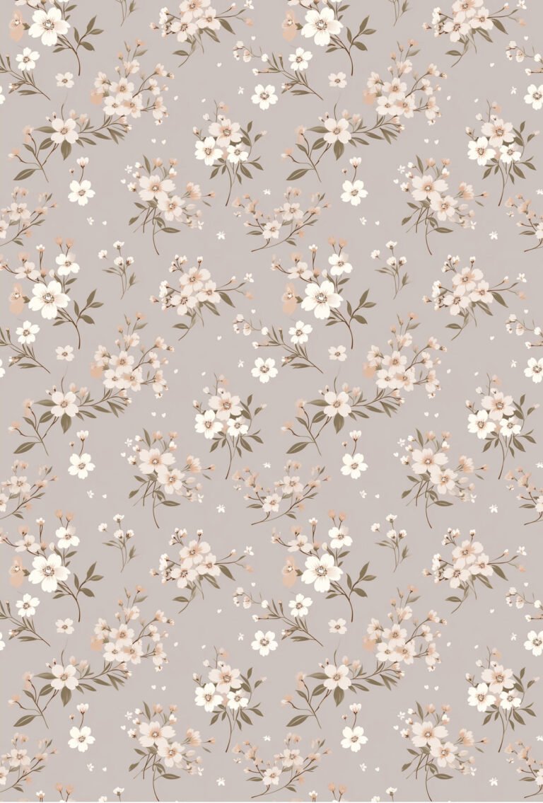 La raffinata carta decoupage Bollorè "FIORELLINI TORTORA"