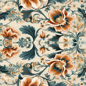 La raffinata carta decoupage Bollorè "PERSIA CAPPUCCINO"