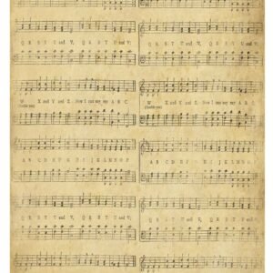 La raffinata carta decoupage Bollorè "SPARTITO VINTAGE"